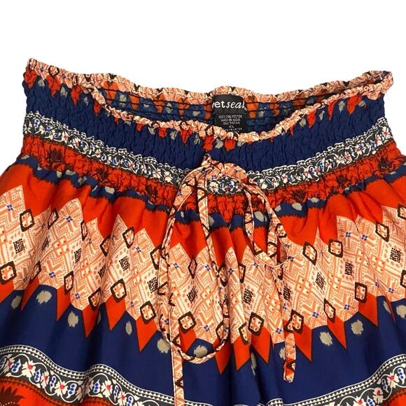 Wide-Leg Palazzo Pants XL Boho Festival Loungewear Casual Southwestern Bohemian - Picture 2 of 9